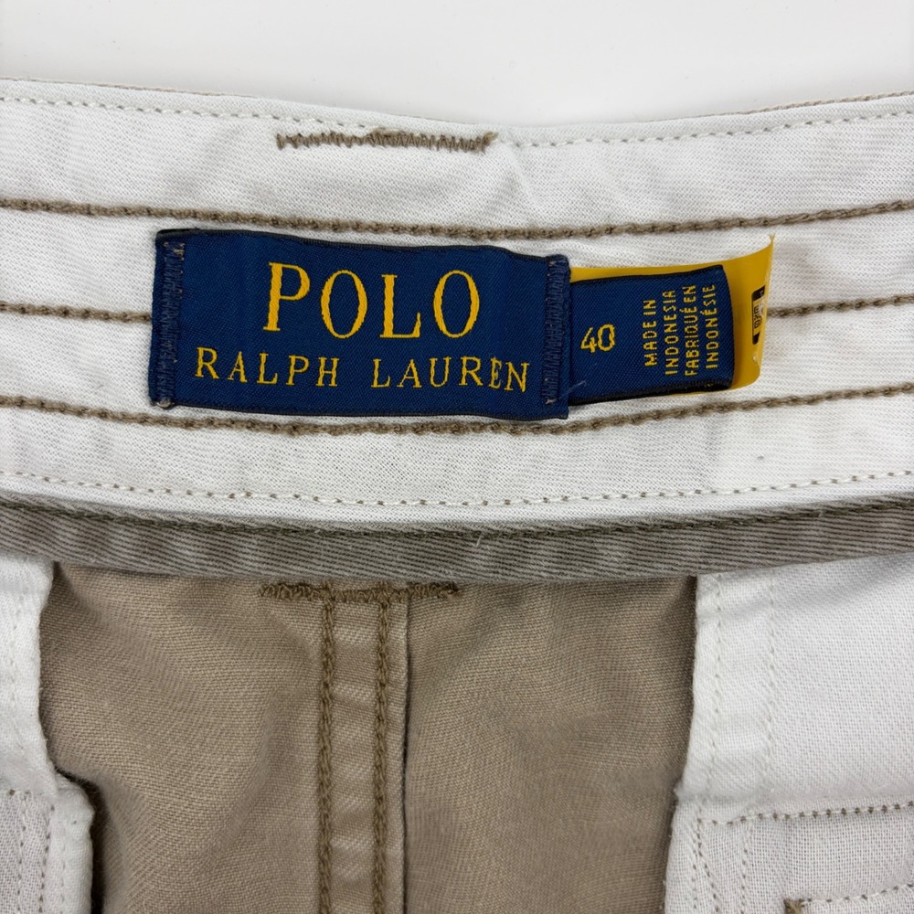 Polo Ralph Lauren Cargo Shorts Mens 40 Tan Khaki Utility 10" Rugged Gorpcore - Picture 4 of 6